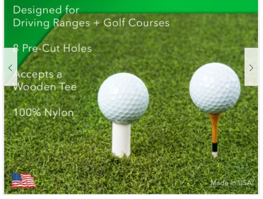 Ударный гольф-мат для ренджа (5см, 1,5х1,5)| Коврик для гольф тренировок